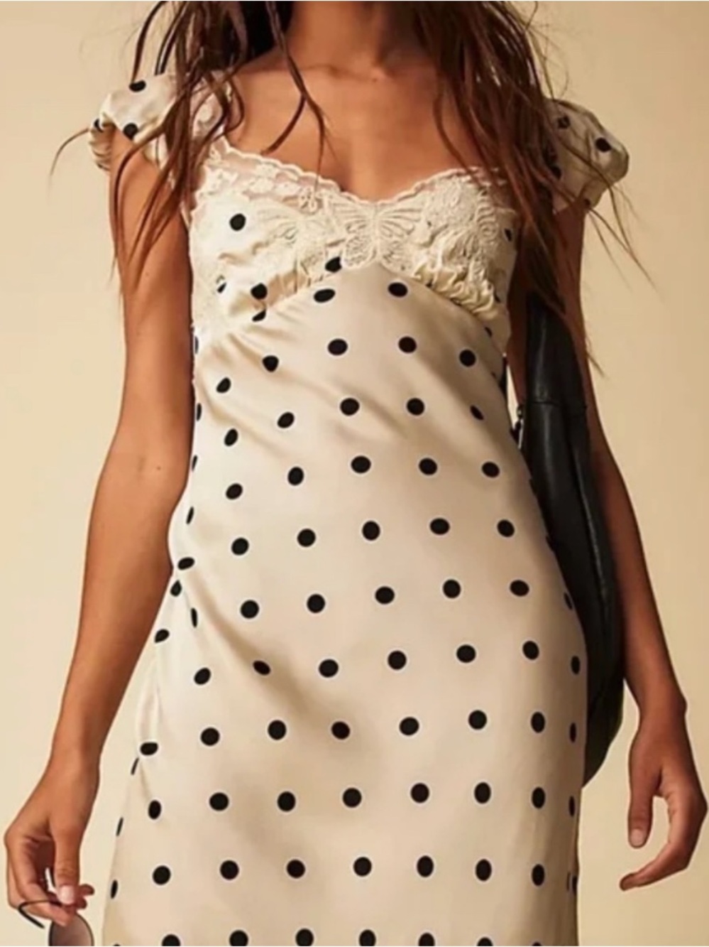 Camila Coelho Polka Dot Lace Butterfly Maxi Dress Size Medium NEW - Picture 9 of 9